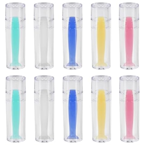 Aoutrow Hard Contact Lens Remover for Hard/RGP Lenses, Contact Lens Inserter Applicator Suction Cup Tool for Prosthetic Eyes, 10 pcs Cover