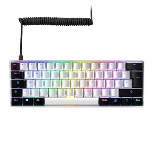 USB Skiller SGK50 S4 wh Kailh Red Gaming Keyboard Bianco - Tastiera gaming - Immagine 4
