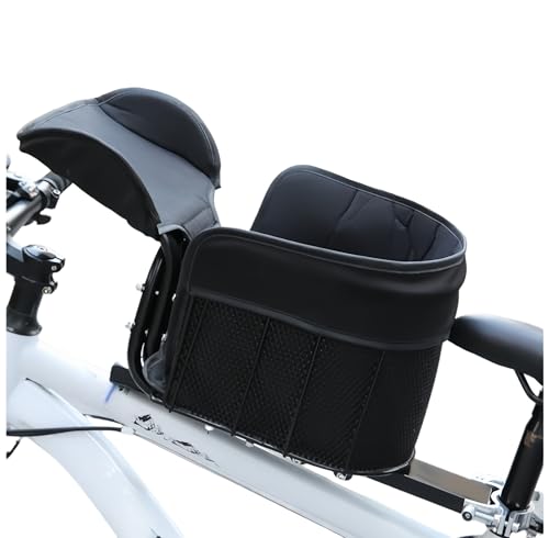 Hxuolueペット用自転車バスケット マウンテンバイク用ショッピングバスケット 猫と犬用ポータブル自転車のフロントクロスバーに固定可能 スポンジパッドと安全ベルトが付属 (1,マウンテンバイクとロードバイク(25斤以内))