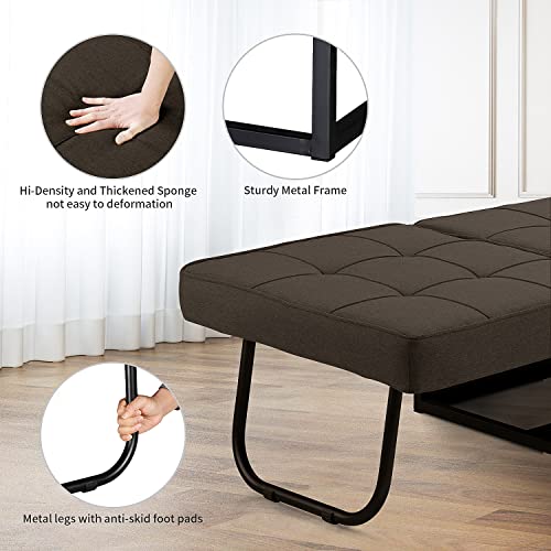 Ainfox Sofa Bed, 4 In-1 Sleeper Chair Bed Multi-Function Folding Convertible Couch Chair Ottoman Bed For Apartment, Small Space #TOP3