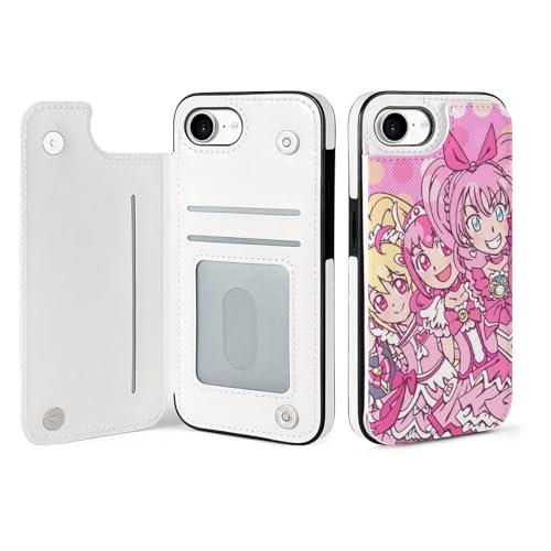 BxtnPRSVA �A�j�� �߂���g�ѓd�b�P�[�X iPhone 16/16plus/16 Pro/16 Pro Max�Ή� �蒠�^ ���� �A�j�� �L�����N�^�[ �v�����g ��G��ǂ� �ϏՌ� ������� �X�}�z�P�[�X iPhone 16 SE4