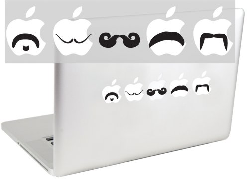 Suzie Automatic Moustache Set 2 Vinyl Decal