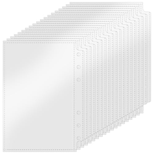 TIESOME 50 Stück A6 klarsichthüllen, A6 Ringbuch Binder...