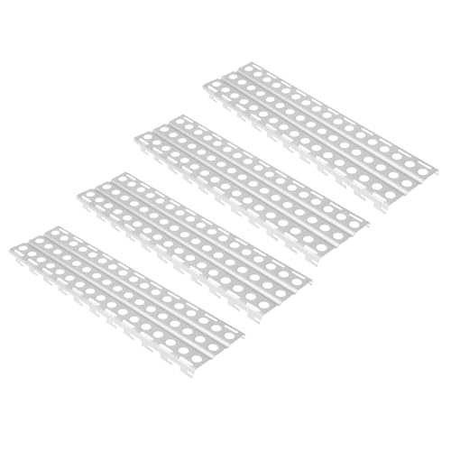 Plaques d'évacuation en métal argenté 144x40mm pour voiture RC 1/10 1/8