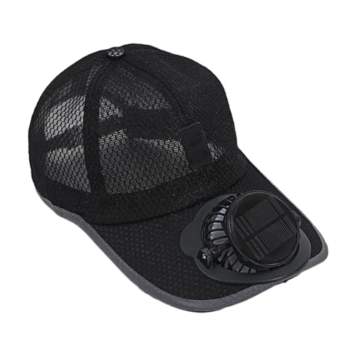 Chapeau de fan avec ventilateur intégré et maille respirante pour rester au frais