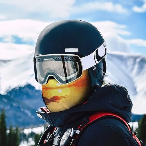 Balaclava para hombre y mujer, máscara para esquí con paisaje de atardecer, cubreboca completo para ciclismo miniatura 5