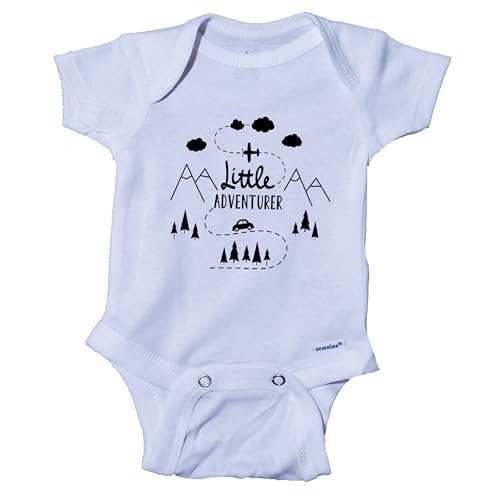 Ink Trendz Little Adventurer Outdoorsy Hiking National Parks Cute Outdoors Unisex Bodysuit Onesie