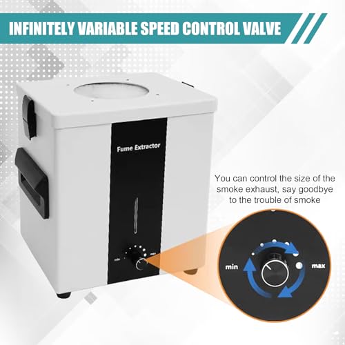 Lötrauchabsaugung,Lötrauchabsorber,50-W-Rauchreiniger Lasergravurmaschinen,3-Stufen-Filter, Smoke Absorber Purifier Dunstabzugshaube für Lasergravierer