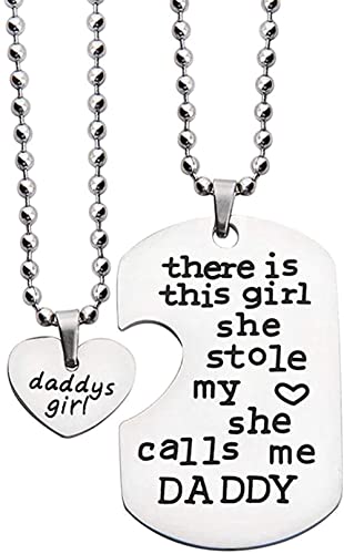 WUSUANED There is this G She Stole My Heart She Calls Me Daddy Father Necklace Set