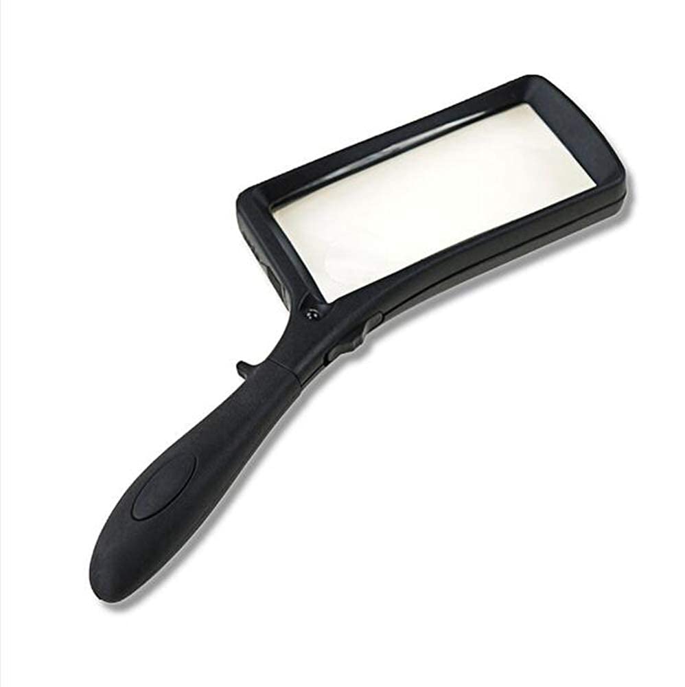 asdchZen Magnifying Glass 2.5X 8X Led Lights 105Mm Super High Clarity Lightweight Handheld Magnifier For Reading Maps-Jeweler Watch Repair Loupe A