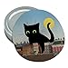 Giant Black Cat Playing with Cars Round Rubber Non-Slip Jar Gripper Lid Opener