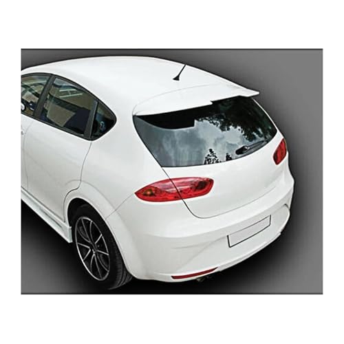 Spoiler Trasero Alerón Trasero de Techo para Seat para Leon MK2 5F de 5 Puertas (2008, 2009, 2010, 2011 y 2012), Kit de carrocería ABS. Alerón Universal(Blanco)