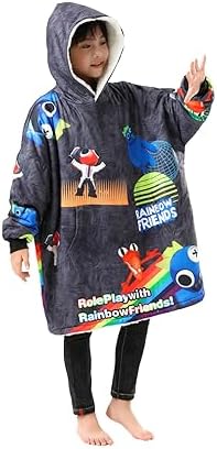 JXLBYMX Kids Boys' Blanket Hoodies Fashion Clothing Stylish Sherpa Blanket Super Warm Sweatshirt One Size Pockets 5 417Piur0K4L. AC