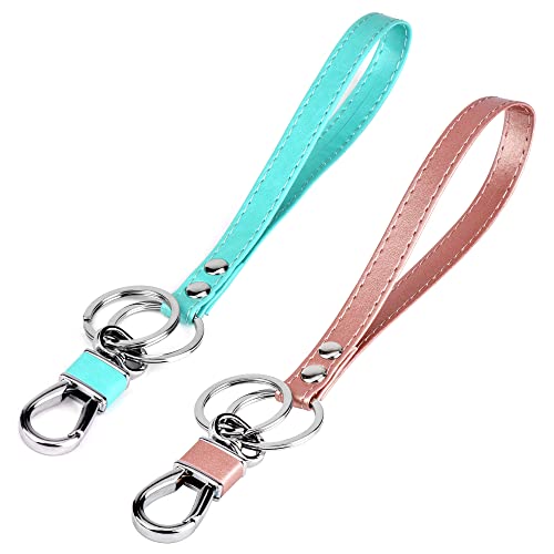 Amazon Essentials - Lanyard Keychain With Detachable Alloy Metal Rings (Green+Rosegold) #TOP12