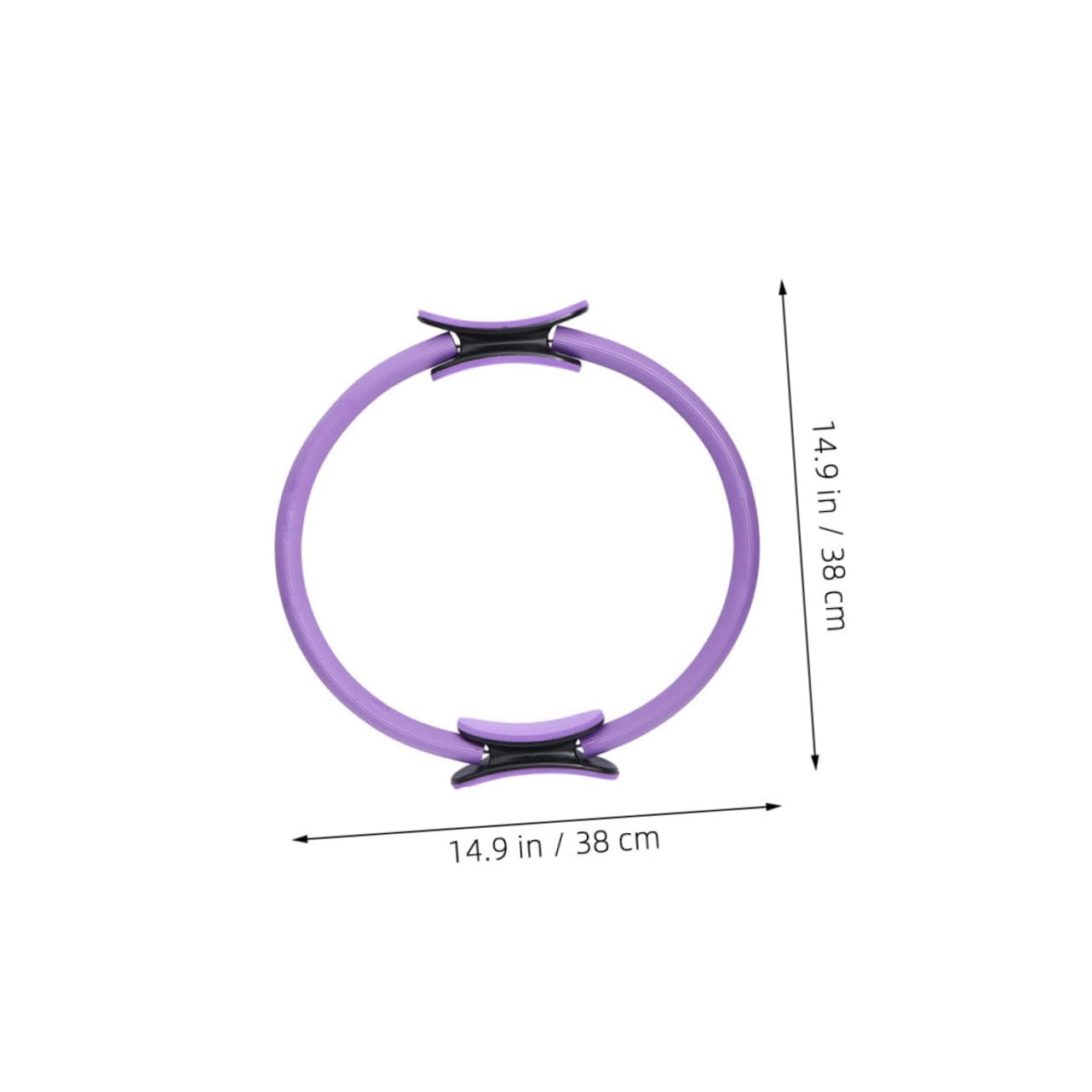 GOOHOCHY Yoga Resistance Ring Pilates Circle Purple Accessory for Strength Training