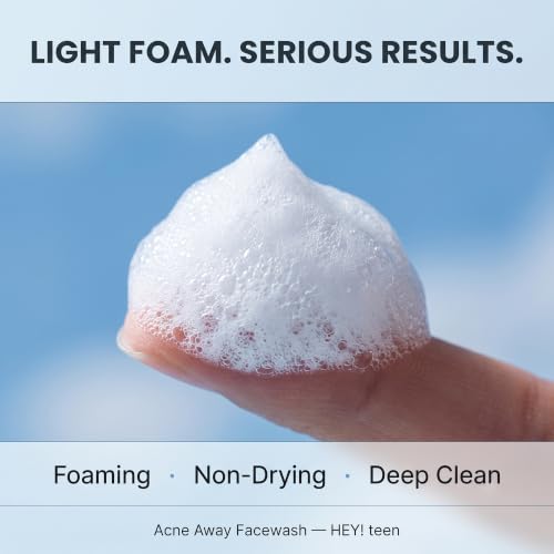 Image of HEY TEEN Acne Face Wash for Teens & Kids 9+ Years | Foaming Cleanser for Boys & Girls | Helps Reduce Pimples, Acne & Excess Oil | with Niacinamide, Neem & Zinc PCA | Daily Face Wash for Oily Skin
