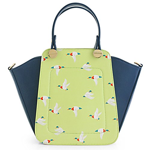 Sac bandoulière rétro style européen avec motif ailes élégantes pour femme