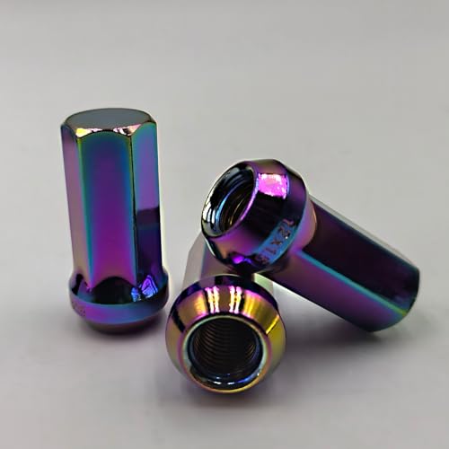 Image of M12x1.5 Lug Colorful. Nuts Lug,Spiked Lug nut for ACU ra, Honda, Chevy, Hyundai, Toyota, Lexus, 20PCS 12x1.5 Lug Nuts with Socket Key.