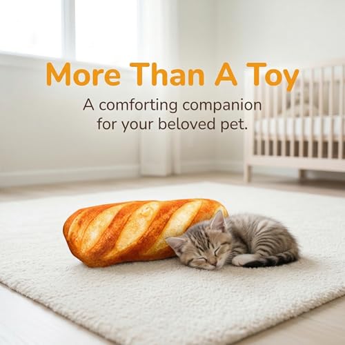 Juguete de pan de hierba gatera para entretenimiento de gatos en casa 7
