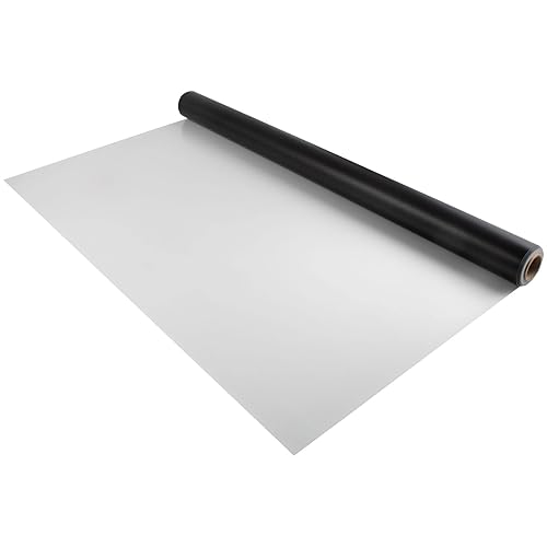 VEVOR Pista de baile de 6.6 x 23 pies, rollo de pista de baile de vinilo de PVC de 0.06 pulgadas de grosor, tapete de baile reversible negro/blanco,