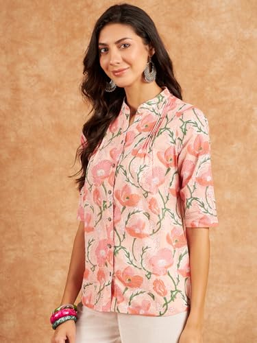 Image of Modeve Women Cotton Top for Summer