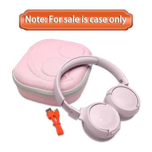 LTGEM Case Compatible with JBL Tune 510BT 520BT 500BT 570BT 660NC 710BT 720BT 770NC & Live 460NC 660NC 670NC 770NC 760NC Headphoness, Pink