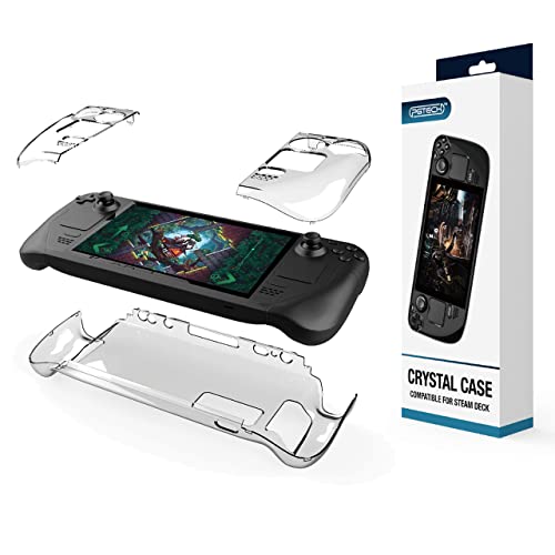 Protective Case for Steam Deck, Full Protection Steam Deck Hard PC Cover, Game Machine Protector Anti- Scratch Game Console Case Cover Compatible with Steam Deck - Clear