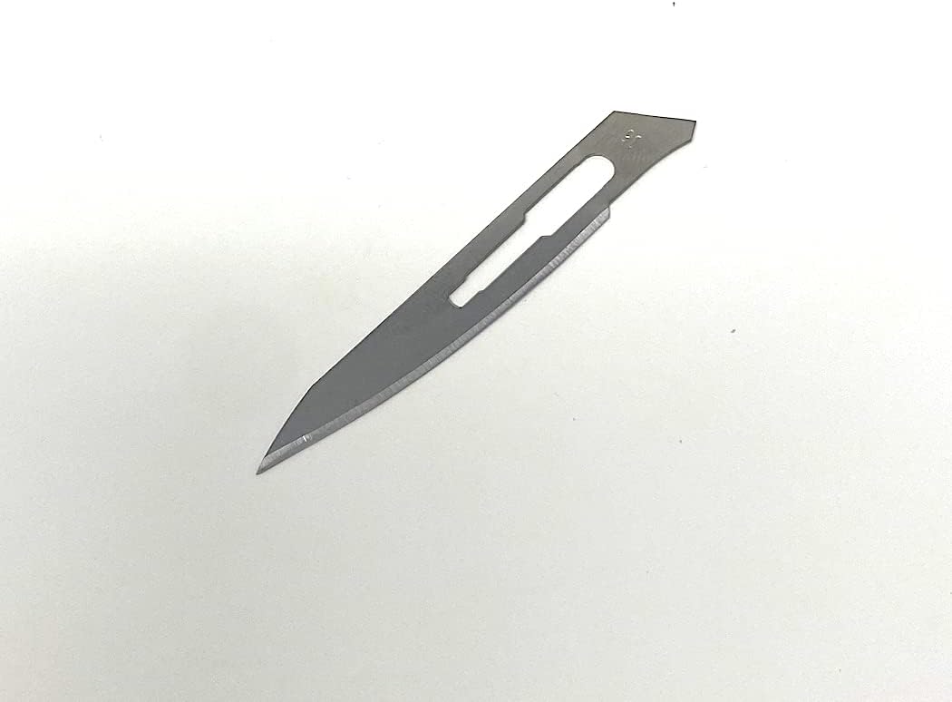 Disposable Surgical Scalpel Blades Sterile Size 36 High Grade Carbon Steel 2.1% 10xx Individually Foil Wrapped by P&P Medical Surgical (1000)