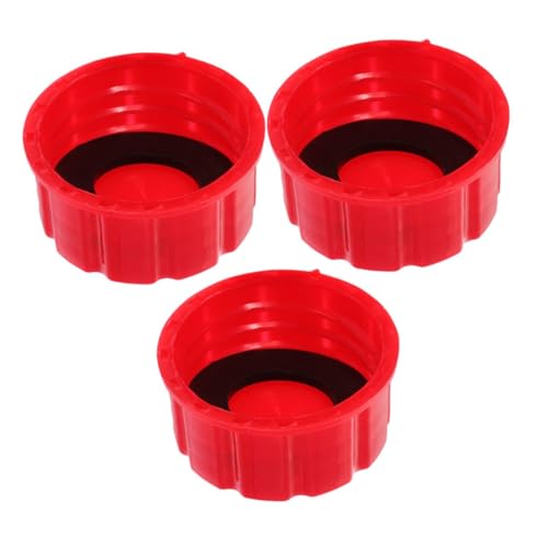 HONMEET 3 pezzi Tappo per Tanica Benzina con Filettatura Grossa Ricambio Antigoccia per Serbatoio Gas Sigillo per Trasporto Sicuro Carburante