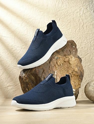 Image of HEALTH FIT Extra Soft Sports Shoes with Memory Foam Comfortable & Lightweight Breathable Without Lace for Walking Jogging Gym Shoes Cushion Casual Regular Wear Shoes for Men's Gent's HF728