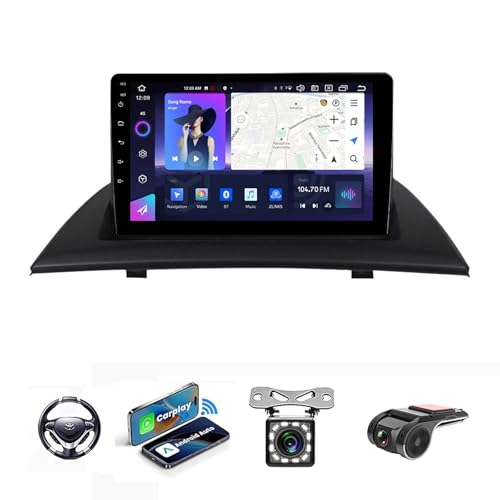 Autoradio 2 Din Android 13 BMW X3 Carplay sans fil et Android Auto avec GPS Bluetooth