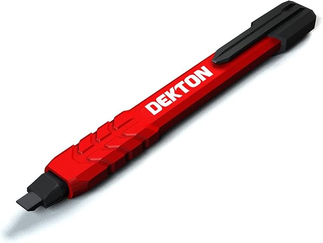 DEKTON DT40995 Refillable Carpenter Pencil, Black/Red