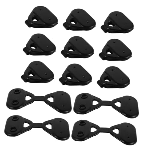 MUELODSIC Abrazaderas Fijadoras Para Tela De Sombra 20 Unidades Negras Para Exteriores Clip De Red Triangular Accesorio Para Parasol Jardín y Toldos Resistencia Duradera