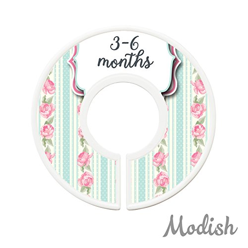 Modish Labels Baby Clothes Size Dividers, Baby Closet Organizers, Size Dividers, Baby Closet Organizers, Closet Dividers, Clothes Organizer, Nursery Décor, Girl, Flowers, Shabby Chic (Baby) #TOP3