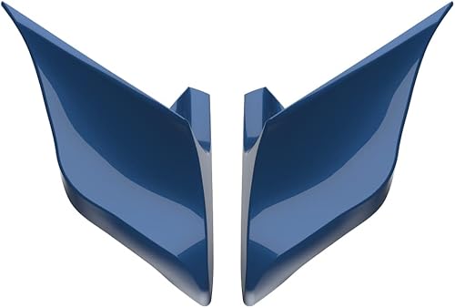 Miniatura 180 de Advanblack Barracuda - Cubiertas laterales estiradas plateadas (brillantes), paneles extendidos para Harley Touring Street Glide Road Glide Electra