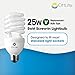 OttLite 25ED420 25W Swirl Screw in Light Bulb, Natural Light Like