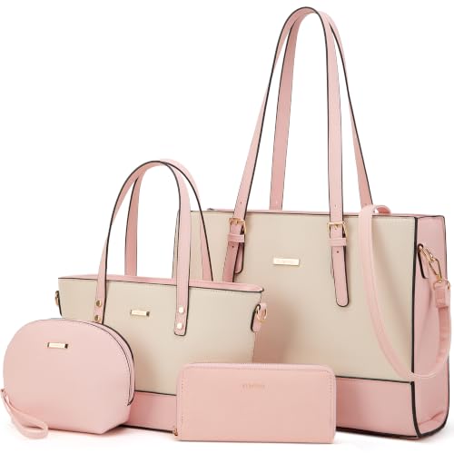 Image of Women Fashion Handbags Tote Bag Shoulder Bags Top Handle Satchel Purse Set