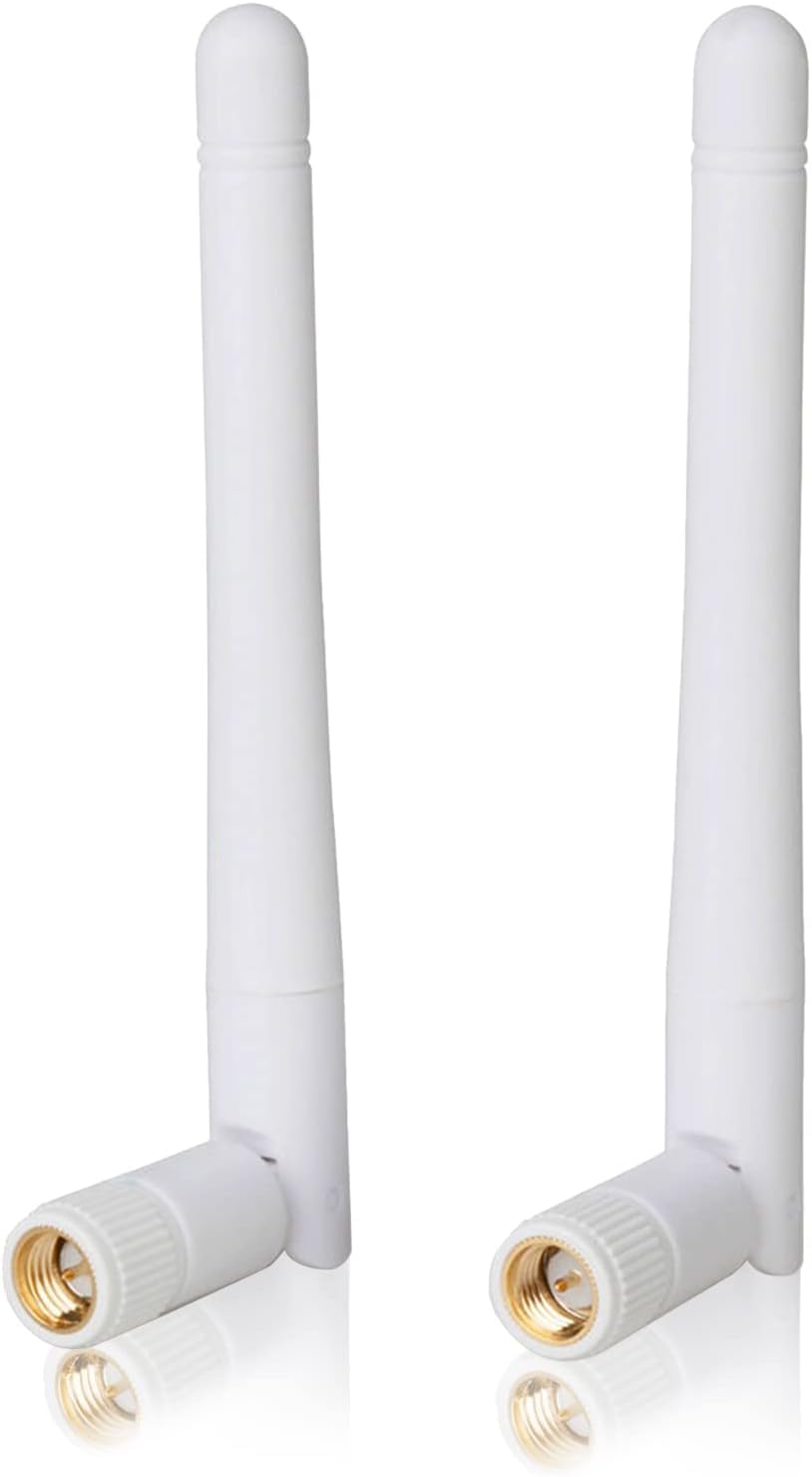 REES52 915MHz Antenna - 90 Degree Foldable Long Range Rubber Replacement Antenna Compatible with LoRa LoRaWAN WiFi Communication Pack of 2