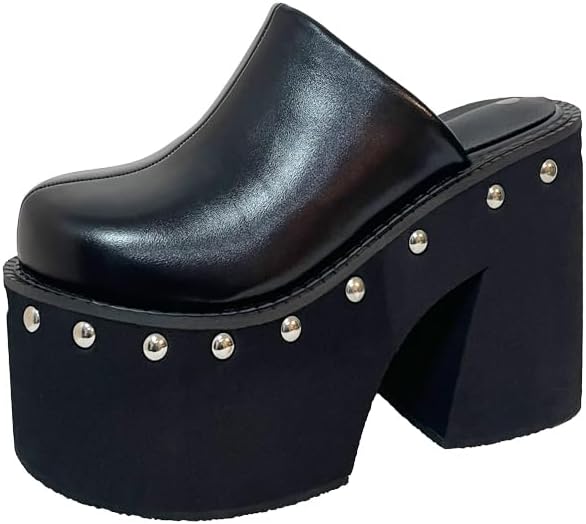 [GooMaShoes] おしゃれ ミュールサンダル レディース 歩きやすい 夏サンダル 厚底ミュール 厚底ヒールサンダル オシャレ