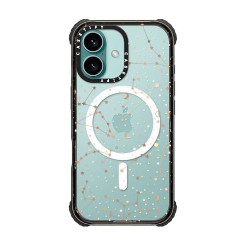 Coque iPhone 16 ultra résistante transparente CASETiFY compatible avec MagSafe motif espace