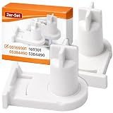 Set di 2 prese per cerniere porta 25 x 15 mm con codice originale 00169301 169301 per Bosch per Siemens 05384490 5384490 per Miele, presa a cerniera per porta del frigorifero e del congelatore