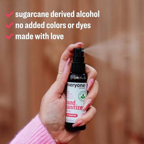 Image of Everyone Natural Hand Sanitizer Spray, Ruby Grapefruit, 8 oz 2-Pack | Everyone Hand Sanitizer Spray, Ruby Grapefruit, 8 oz 2-Pack