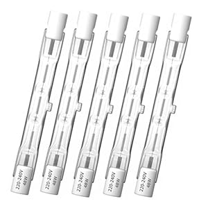 Klarlight R7S Halogenlampen 48W 78mm 5er Pack