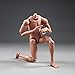 RoofWorld 1:6 Scale Nude Male Figure Body, Europe/Asian Skin Muscular Body Model Man Action Figure Fit 12Inch Doll Without Head Sculpt for Head with Neck (MX02-A)