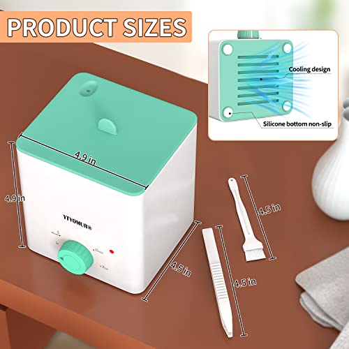 Esterilizador de copas menstruales, vaporizador de discos menstruales, 2 en 1 modos de hervido y vaporizado, con 1 cepillo de limpieza y 1 clip resistente al calor (VERDE) - imagen 6
