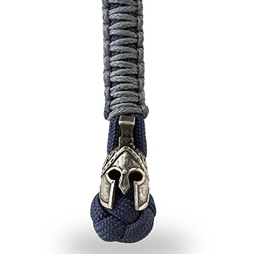 Spartan Paracord Keychain for Men - Handmade Paracord Lanyard Keychain for Knife - Custom EDC Accessories