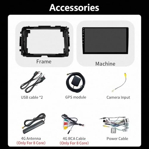 Radio Coche 2 DIN para Honda Accord 2008-2013: Renueva tu Salpicadero con Android Auto 7