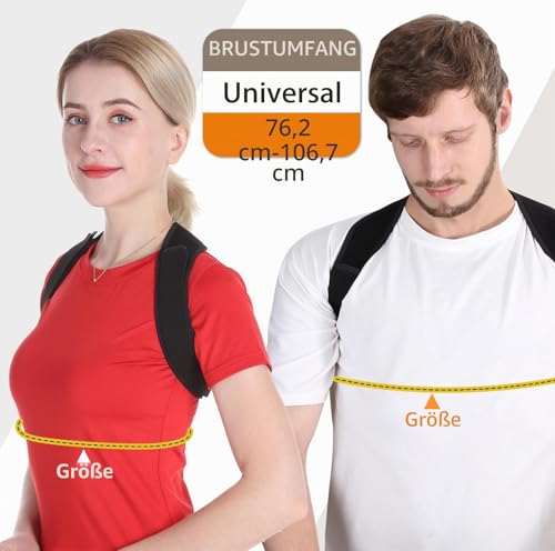 Foto von Schiara Haltungskorrektur für Frauen und Männer: Komfortable obere Rückenstütze Verstellbare Rückenstütze für Rücken, Hals und Schulter