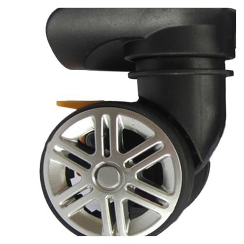1 Pair A19 Replacement Luggage Wheels Repair Accessories Mute Brake Wheel(Double Row Wheel bla)4