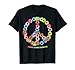 T-shirt Peace Love Donuts pour boulangers, chefs pâtissiers, professionnels de la cuisine T-Shirt